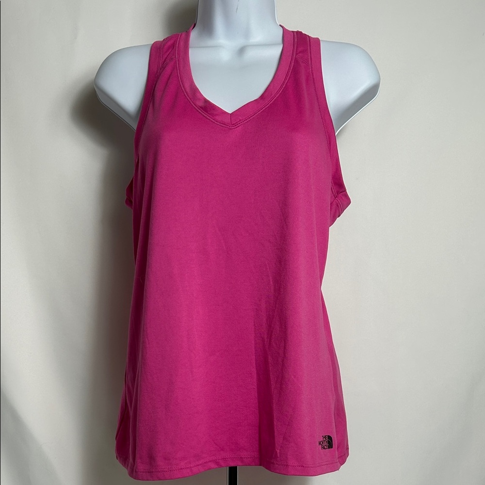 The North Face Women's Size Medium Hot Pink Tank Top Workout T Back Top